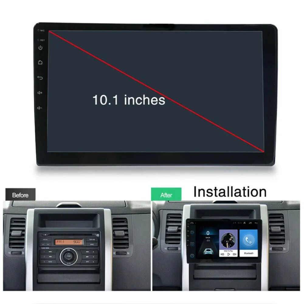 10.1inches 2Din Car Radio Android 9.1 Gps Navi Wifi Wireless Mp5 Players+ Camera Car DVR Gps Navigator Car Styling