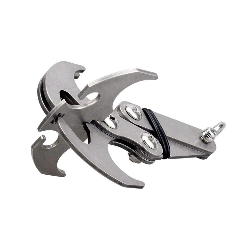 

Climbing Folding Grappling Hook Multifunctional Stainless Steel Gravity Hook Survival Claw Gravity Carabiner For Outdoor Life