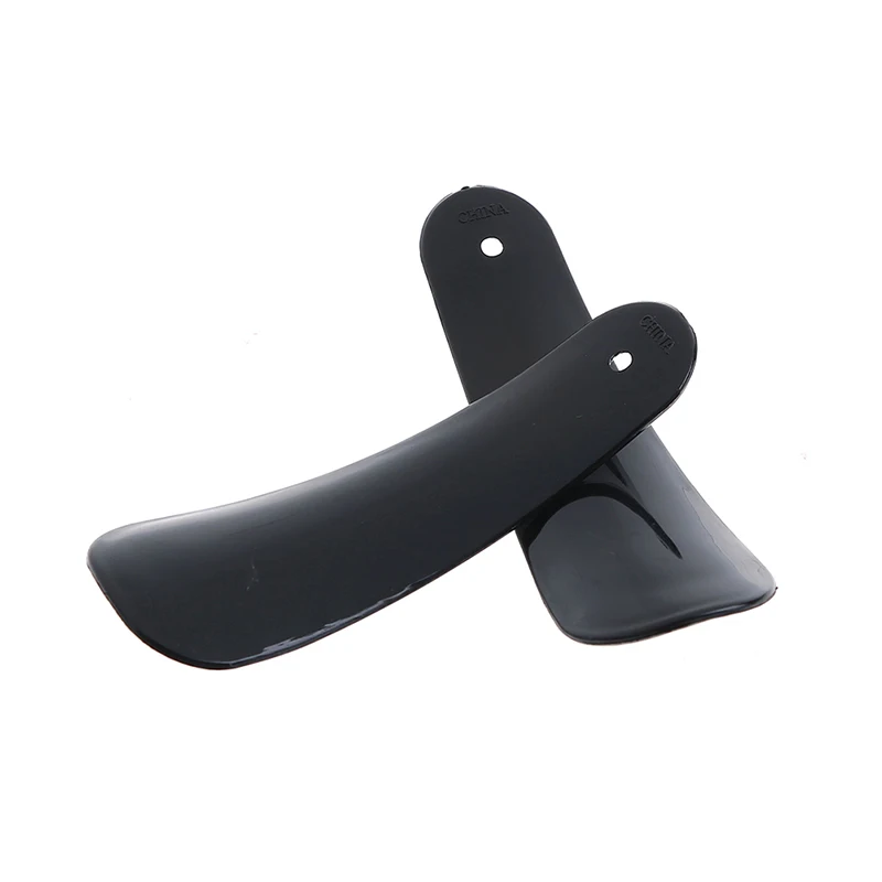 

2pcs Black Plastic Lifter Flexible Sturdy Slip Shoe Horns Professional Shoe Horn Spoon Shape Shoehorn Shoe Accessories