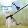 Adjustable Anti-Escape Small Cat Belt Kitten Harness Light Breathable Soft Pet Vest Wiring Harness Traction Belt Kitten Walking 3