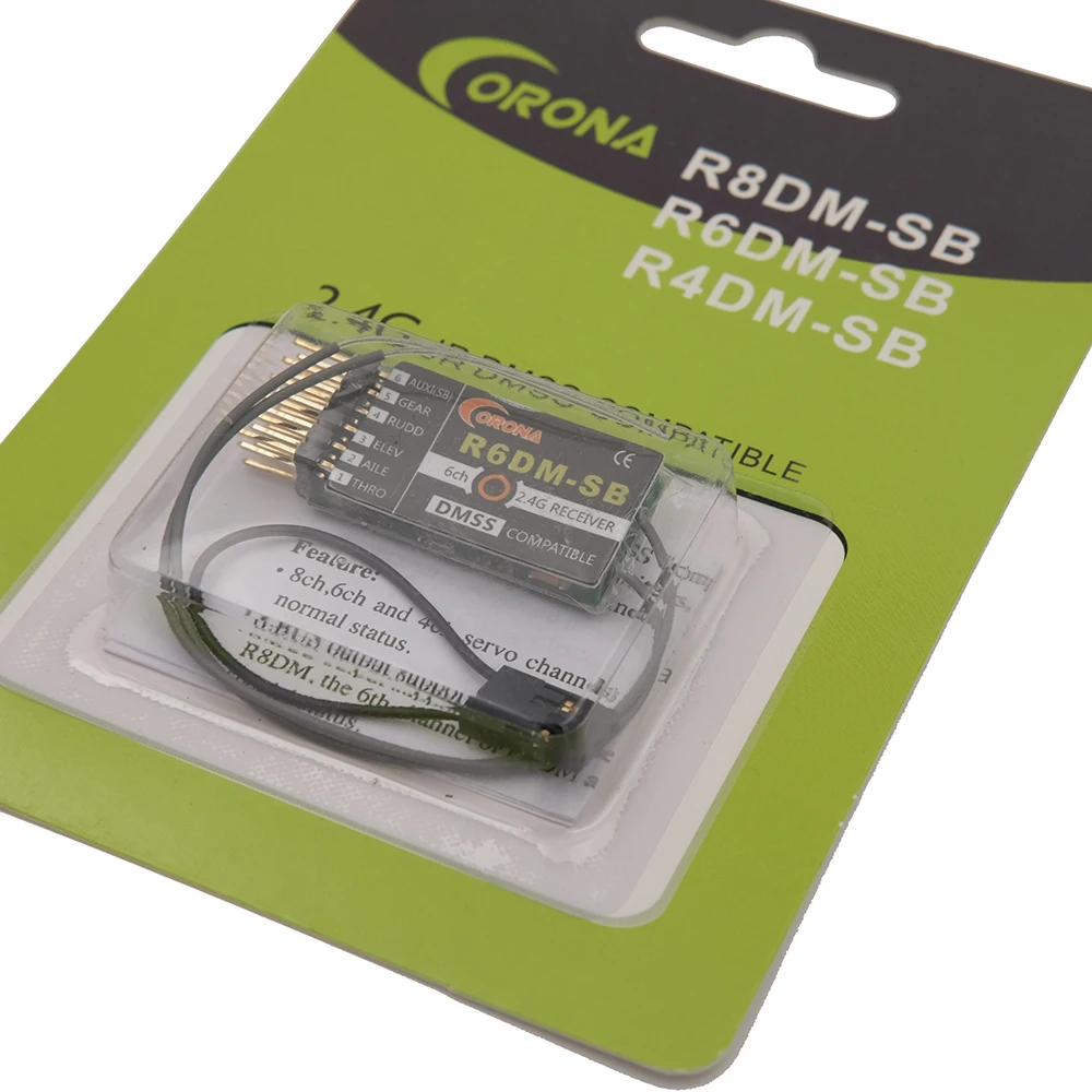 Corona R6DM-SB 2,4G JR DMSS совместимый приемник w/Sbus для XG6 XG7 XG8 XG11 XG14 передатчик