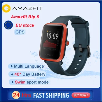 

【EU Stock】2020 Original Amazfit Bip S Smart Watches with GPS GLONASS Android iOS Phone Bluetooth Smart Watch for Men and Women