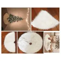 Lovely Christmas Tree Skirt Apron Decorations Supplies Home Decor Round
