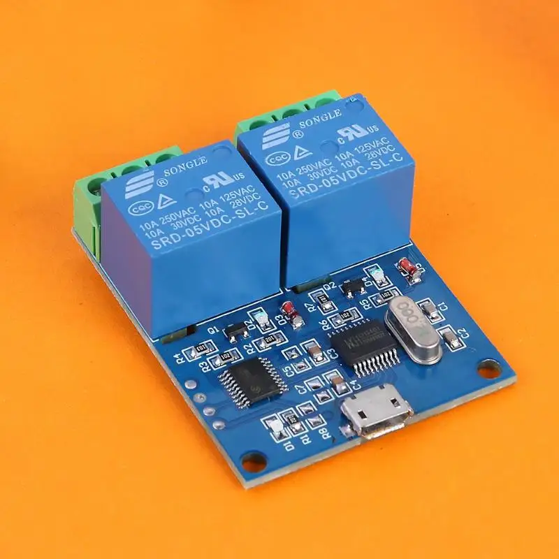 LCUS-2 умная электроника 2 канала 5 В релейный модуль над-Currentelay/диод Freewheelin защита USB Компьютерный переключатель управления