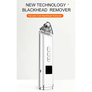 

2 in 1 Hot cold red green blue light face deep nose cleaner vaccum microdermabrasion blackhead remover