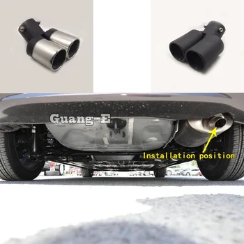 

Car Styling Cover Muffler Exterior End Pipe Outlet Dedicate Stainless Steel Exhaust Tip Tail 1pcs For Honda Fit Jazz 2020 2021