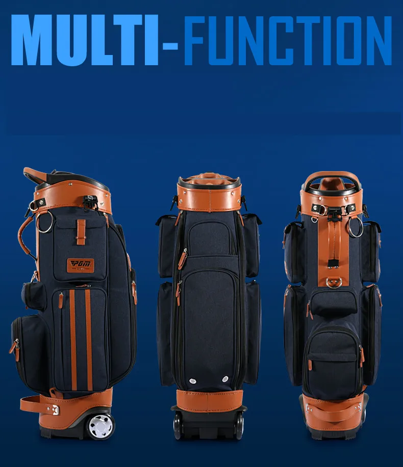 PGM мешок для гольфа большой емкости портативный мешок для гольфа Жесткий корпус с буксиром с паролем подушка безопасности