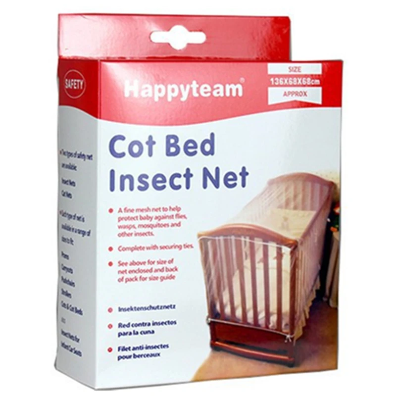 140x70cm Baby Crib Cot Insect Mosquitoes Wasps Flies Net Infant Bed folding Crib Netting Child