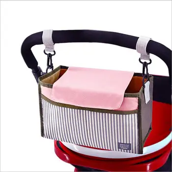 

20pcs Baby Stroller Bag Nappy Diaper Bag Carriage Hanging Basket Storage Organizer Mummy Storage Bebe Stroller Accessories