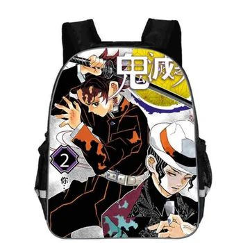 

Backpack Kids Book-bags Demon Slayer Kimetsu No Yaiba School Bags Cartoon 3PC/Set Teenagers Shoulder Book Bag Mochila