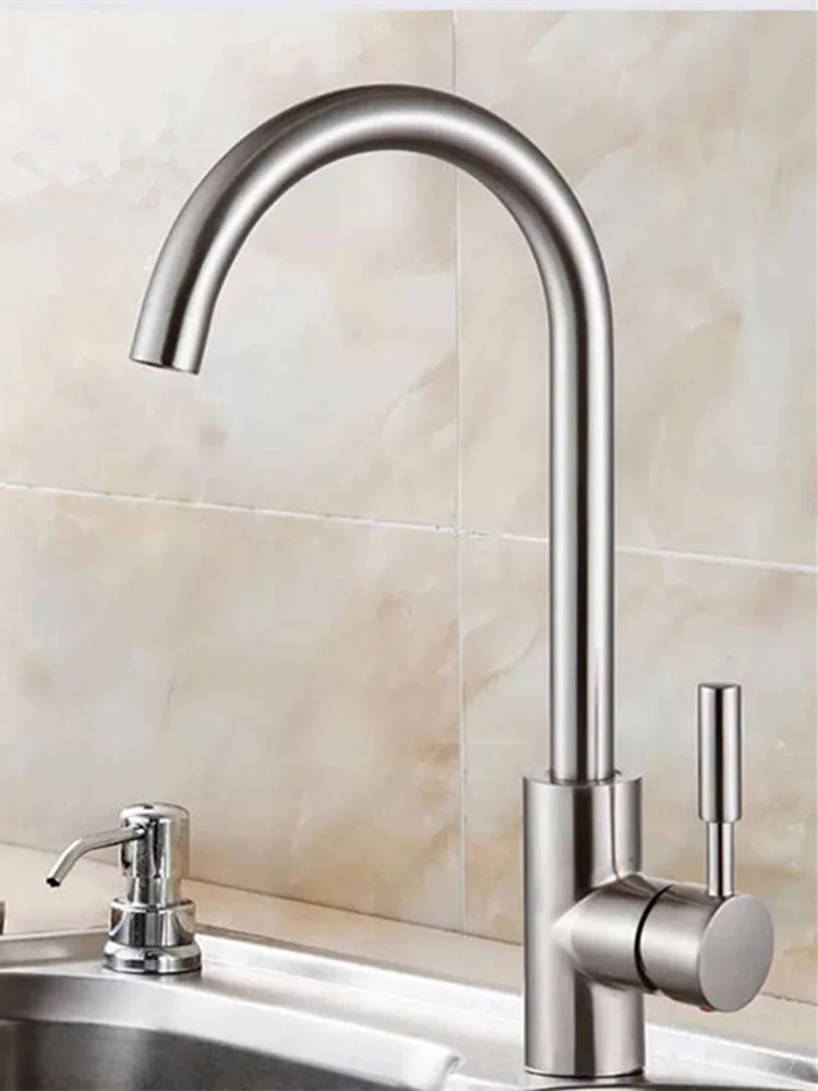 

Kitchen Faucet, Bathroom Faucet, Single Cold Tap Stainless steel 304 Faucet Basin Washing Taps