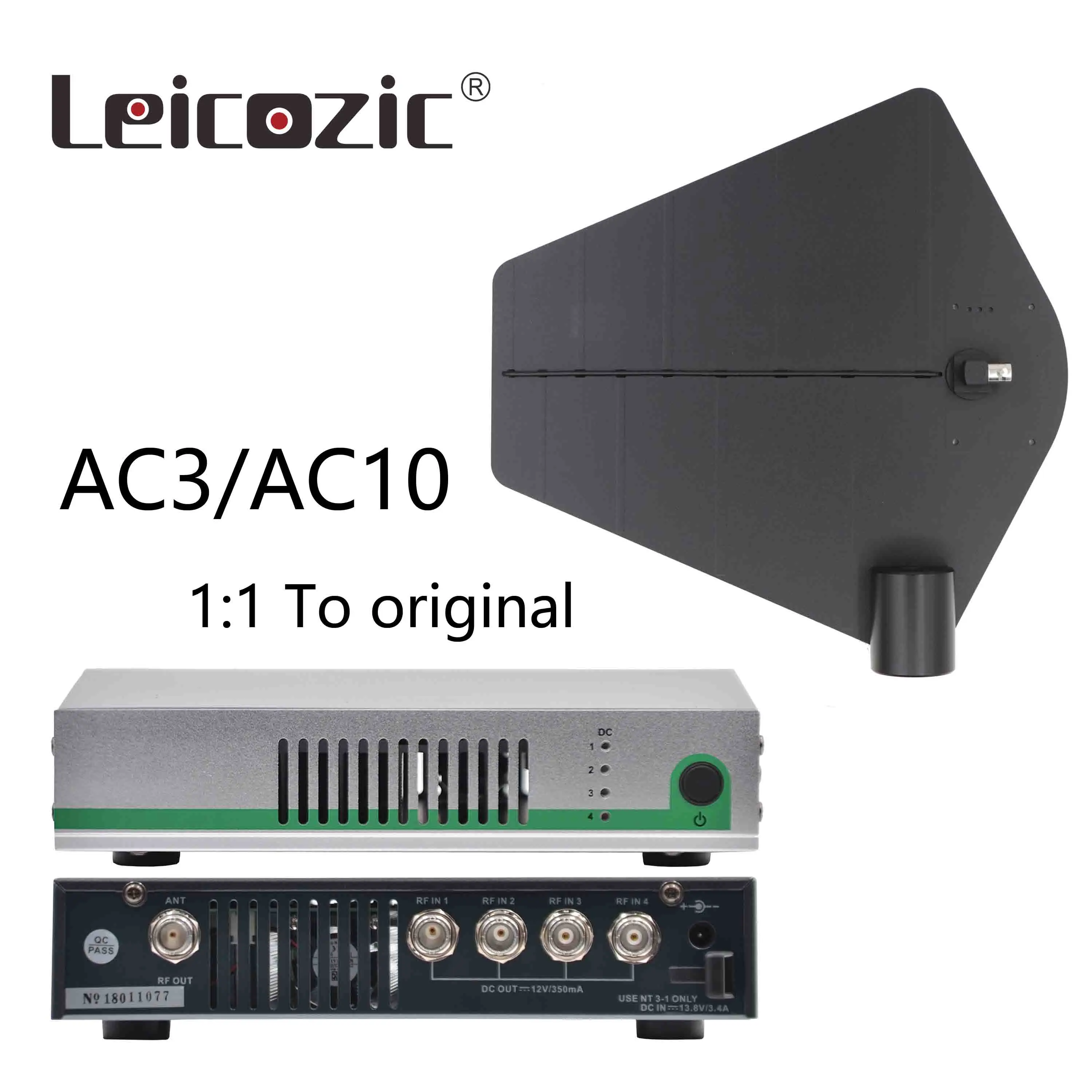 Leicozic AC3 антенный комбайн и весла/AC10 усилитель распределения+ Активный комбайн 450-960 МГц для системы монитора в ухо - Цвет: AC3 includes antenna