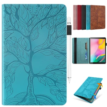 

For Samsung Tab A 2019 10.1 Case SM-T510 Embossing Leather Cover For Samsung Galaxy Tab A 10.1 inch 2019 T510 T515 Cover Cases