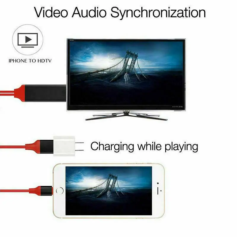 Lightning to HDMI кабель 2M 8 Pin 1080p tv AV адаптер USB зарядное устройство для iPhone iPad зарядное устройство usb type c зарядное устройство для iPhone