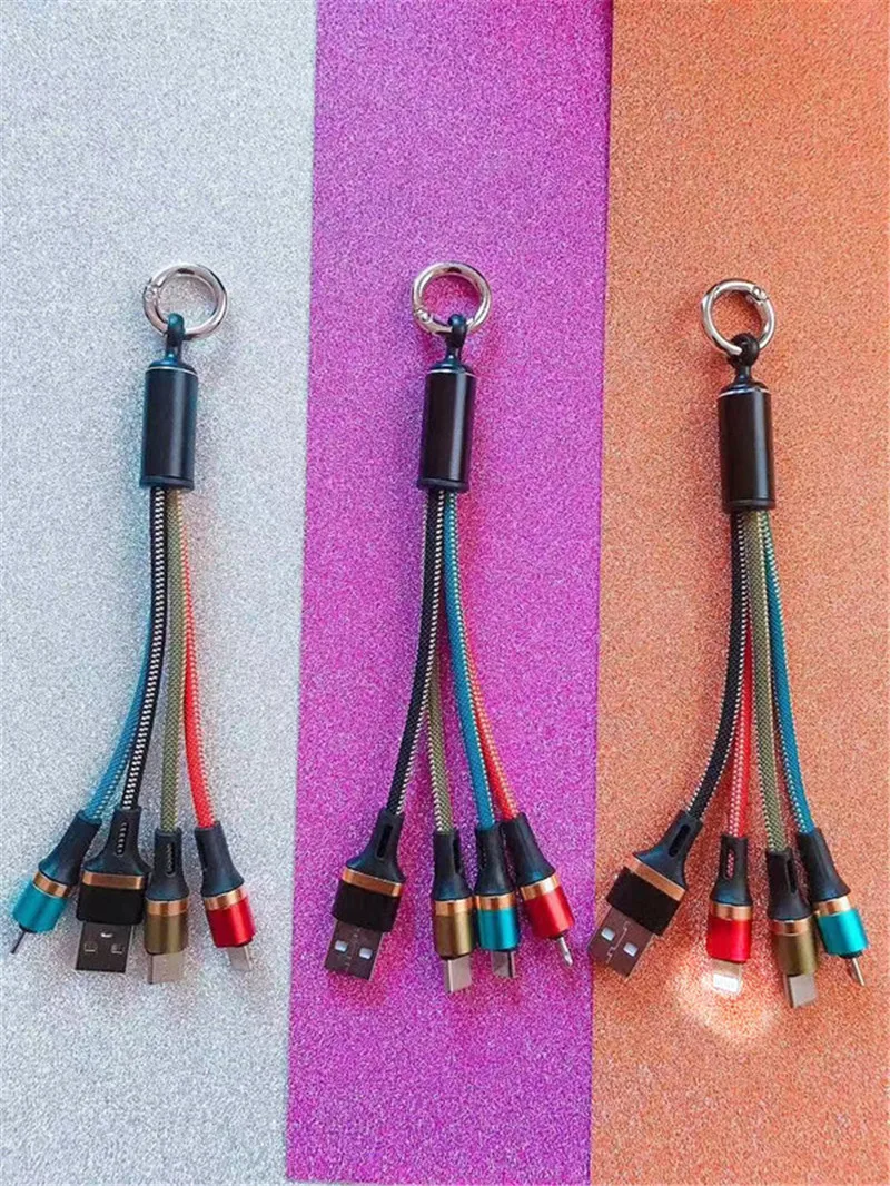 16 см 3 в 1 брелок Портативный микро USB Тип C мульти Зарядное устройство кабель для huawei p20 lite honor 9 lite 9i 8 8x7c 7x 7a Примечание 10 8