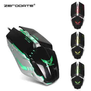 

ZERODATE 3200 DPI USB Wired Competitive Gaming Mouse 7 Programmable Buttons Mechanical Macro Definition Programming Game Mice