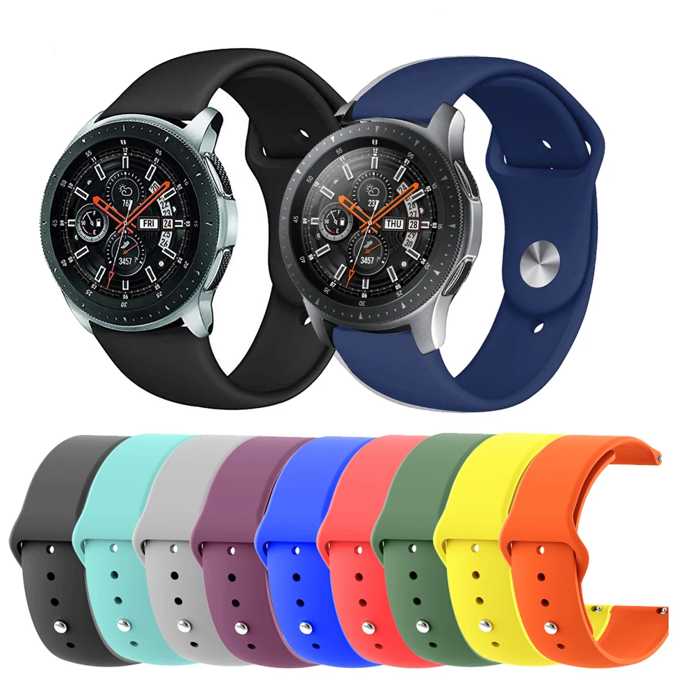 Для samsung Galaxy Watch 46 мм ремешок 22 силиконовый сменный на запястье для gear S3 Frontier