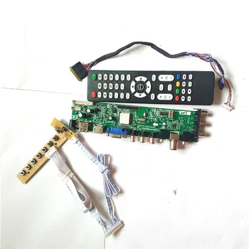 

For LP156WF1-TLA1/TLE1/TLF1/TLF3/TLF4 DVB digital LVDS 40-Pin 1920*1080 HDMI VGA USB AV TV 3663 panel LCD Controller board Kit
