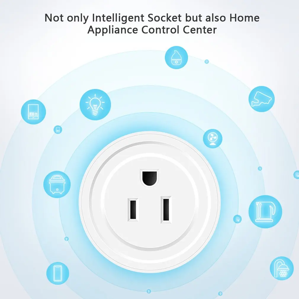 Smart Socket Plug WiFi Wireless APP Remote Voice Control Socket Adapter Power Timing Google Home Alexa Outlet Smart Home Socket
