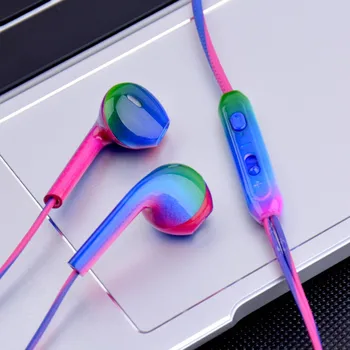 

Sport Headsets Bass Gradient Wired In Ear Phones Earphone with Mic Music Earphones for Mobile Phone Computer PC