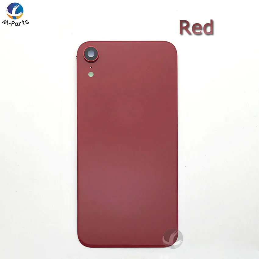 Задний стеклянный корпус+ рамка объектива камеры для iPhone XR задняя кристальная панель Крышка батарейного отсека в сборе EU Ver+ задняя наклейка