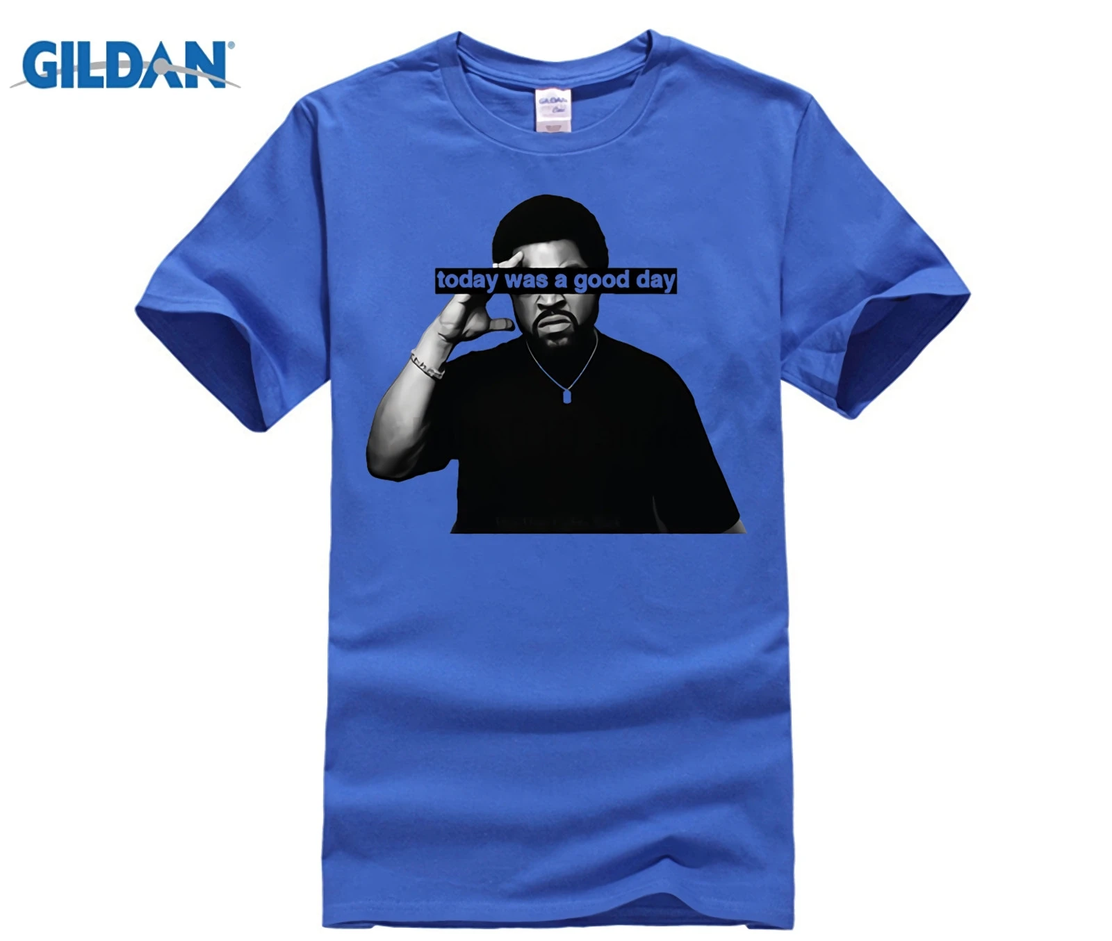 GILDAN Ice Cube Today was a Good Day T shirt Men 2017 Summer hip hop Character 3D N.W.A T-shirt camisas Short Sleeve | Мужская одежда