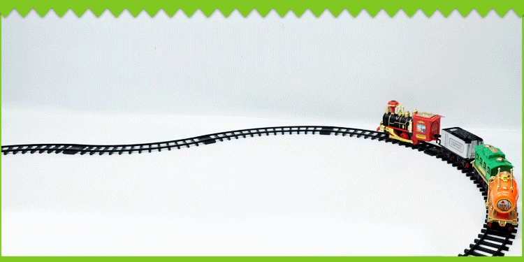 Электрический Классический трек поезд костюм детские игрушки освещение звуковые эффекты дым моделирование восстановление древних способов модель поезда