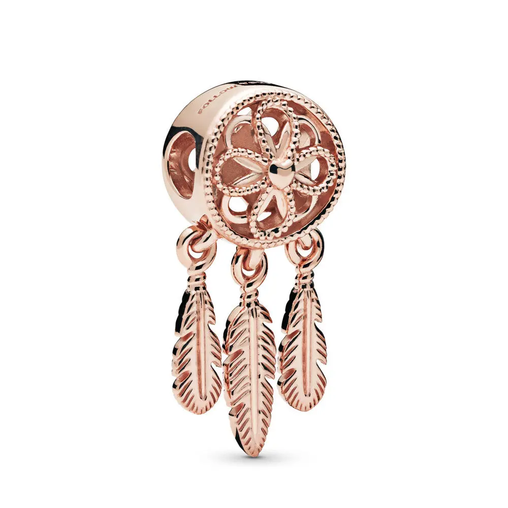 

Rose Dream Catcher Charm fit Original Pandora Charm Bracelet DIY Sterling Silver 925 Charm Gift for girl