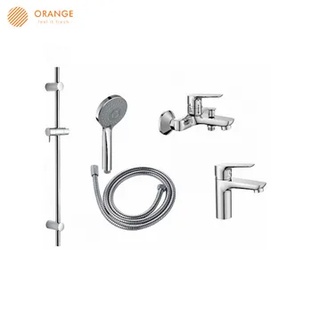 

Shower System ORANGE M44-311cr Home Improvement Bathroom Fixture Faucets bath rain shower headset watering can system with mixer set