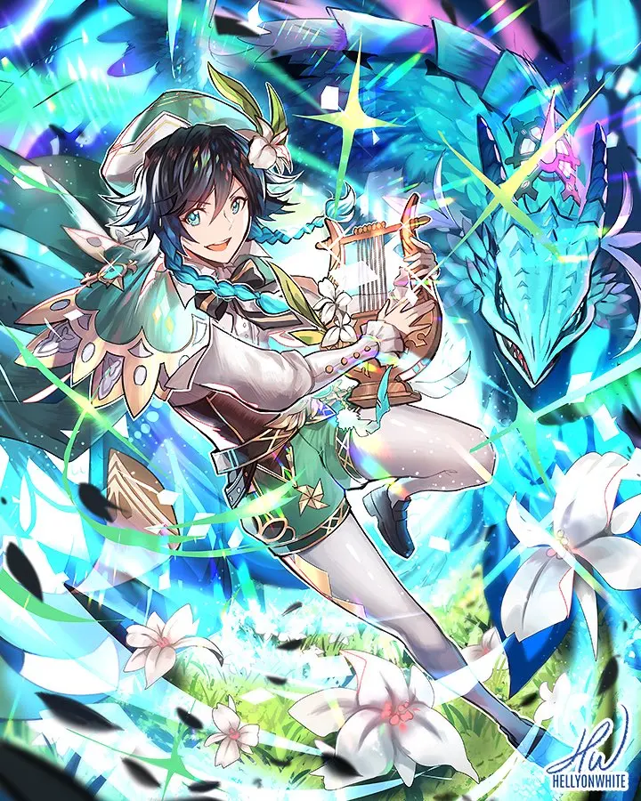 Картинки венти из геншина