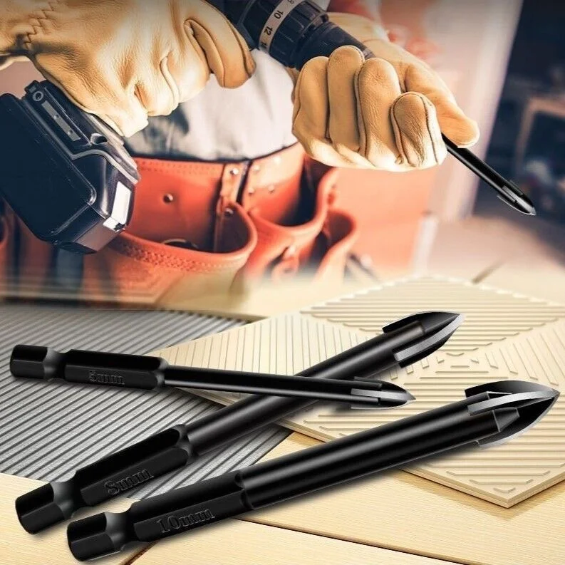 

Alloy triangle drill bit glass ceramic vitrified tile full tile wall bakelite opening multi-function hole opener