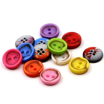 

1LOT=200 pieces small size 12.5mm Round 4-holes candy-colored resin buttons, sweater &shirt buttons DIY sewing accessories