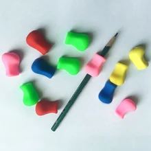 10 шт., детская ручка, насадка на карандаш, корректор, насадка на карандаш для детей, силиконовая ручка для рукописей, захват, разные цвета, Обучающие принадлежности