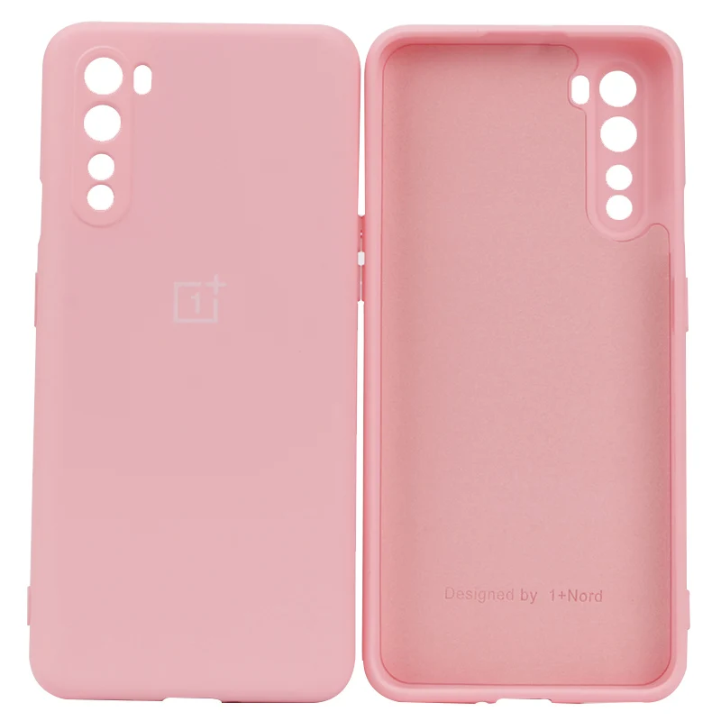 Original OnePlus Nord Case Liquid Silicon Back Cover One Plus Nord Soft Case Shockproof Full Protectiver Case one plus Nord samsung flip cover