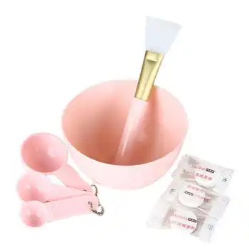 

4in1 DIY Beauty Homemade Makeup Facial Face Mask Mixing Bowl Brush Spoon Facial Care Tools