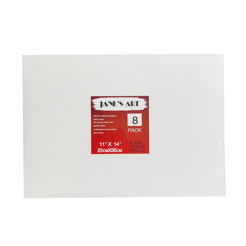 Oil And Acrylic Painting Board 11x14Inch (25x35cm) Blank Paper For Canvas Panel  8Pack Great to Professional Artists