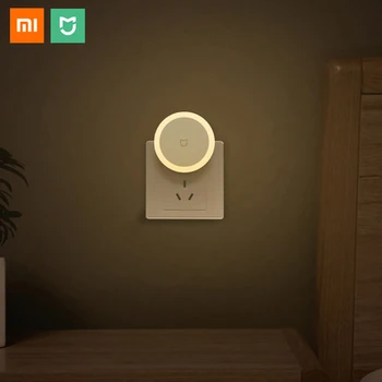 

Original Xiaomi Mijia LED Plug-in Night Light Smart Light Sensor Auto Light Touch Switch Warm White Light Lamp for Kids Bedroom