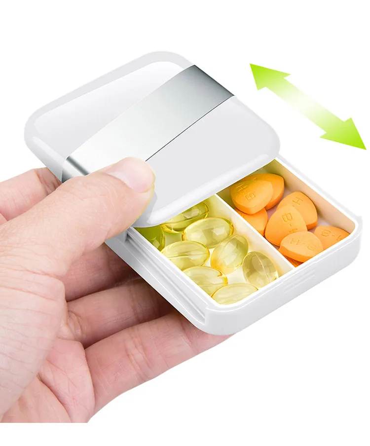 Pill Box Case Portable Travel Splitter Pill Organizer Tablet Container Medicine Storage Safe Fashion Food Grade Plastic Outdoor (4)