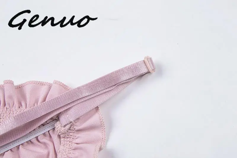 Genuo, новинка, женские топы на шнуровке, сексуальные, с открытыми плечами, тройники,, летние, для девушек, во французском стиле, полые, камзол, повседневные топы