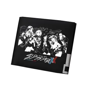 

DARLING in the FRANXX Anime Money Bag ZERO TWO Pu Leahter Short Wallet Gift Long Purse Cartoon ID Card Holder Students Carteira