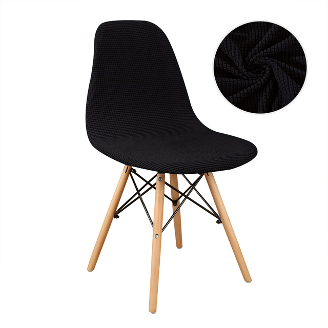 Pcs Velvet fabric Bar Chair Cover Washable Removable Seat Cover Armless Shell Chair Covers for Banquet Home Hotel