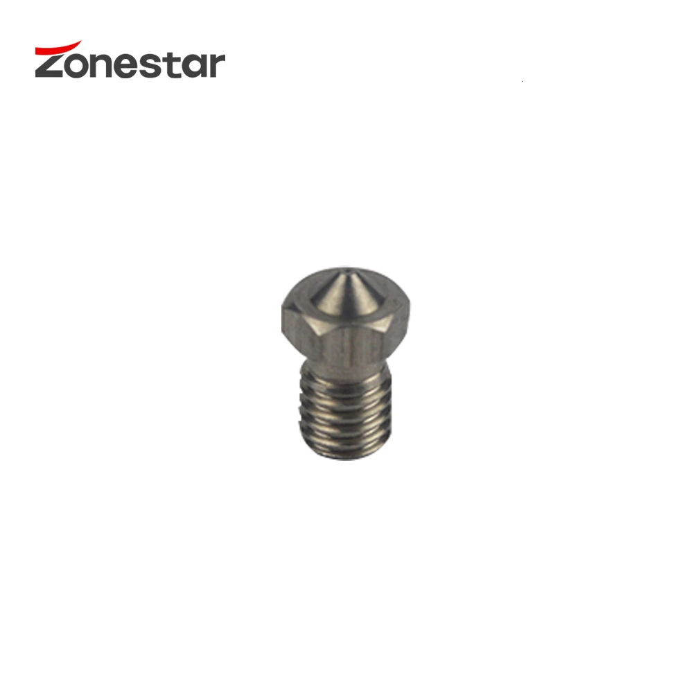 Насадка ZONESTAR E3D V6 V5 из нержавеющей стали 0 3 мм 4 резьбовые детали для 3D принтеров M6