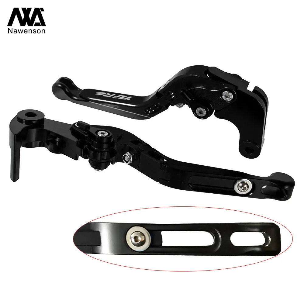 Motorcycle Adjustable Folding Brake Extendable Clutch Levers Handlebar CNC Aluminum Handles For Yamaha YZF R6