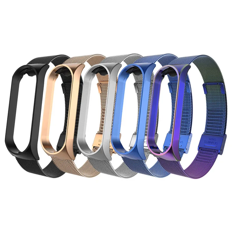 Умный браслет на запястье, ремешок для Mi Band 4, 3, MiBand 4, 3, металлический браслет, браслет из нержавеющей стали Z2