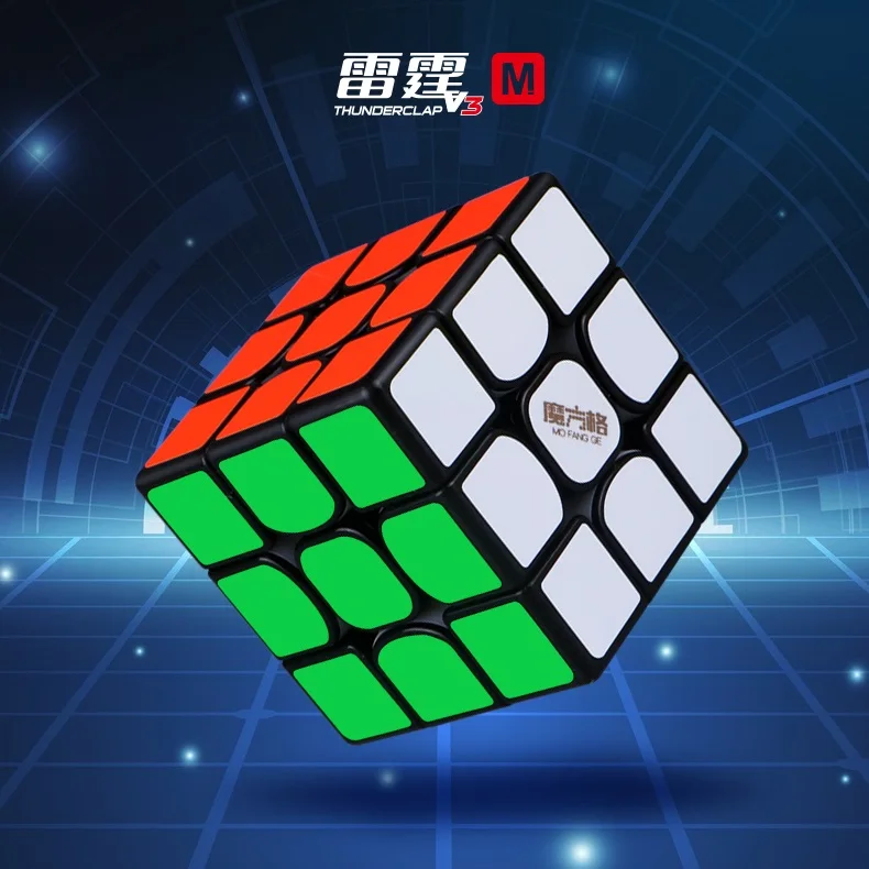 

Newest QiYi MoFangGe Thunderclap V3 M 3x3x3 Magic Cube Regular or Magnetic Puzzles Cube Professional 3x3 Speed Magico Cubo toys