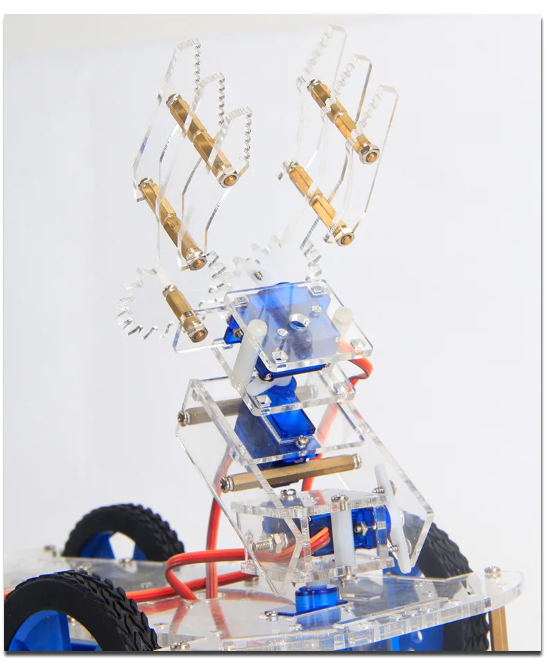 

Crab Kingdom 4-dof Three-dimensional Rotating Mechanical Arm 99 Robot DIY Teaching Kit Structure