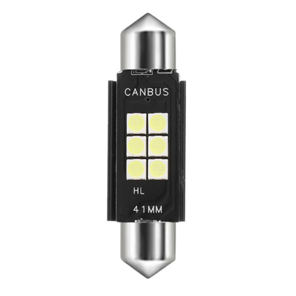 31 мм 36 39 41 светодиодный автомобильный светильник C5W C10W 3030 CANBUS купольная лампа для