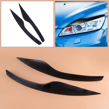 

DWCX Car Fiberglass Headlight Eyebrows Eyelids Shell Cover Black Fit For Ford Focus MK2 Facelift 2008 2009 2010