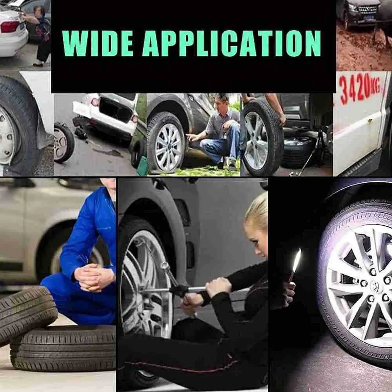 8Pcs Tire Repair Nail Self-Tapping Screw Plastic Nail Soft Rubber Screw Suitable For Car Motorcycle Tire Puncture Repair