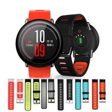 Для Xiaomi Huami Amazfit Stratos 2 2S для Xiaomi Huami Amazfit PACe браслет ремешок Смарт-часы ремешок 22 мм мягкий силиконовый браслет